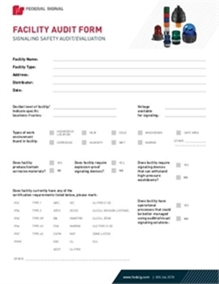 Facility Audit Form
