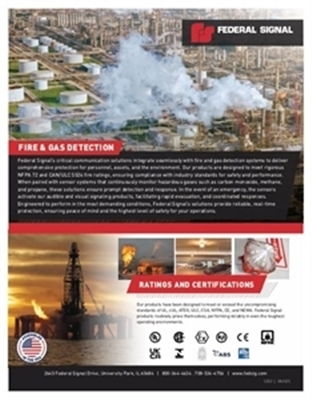 S252 Fire and Gas Detection Vertical Flyer