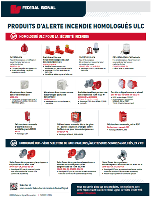 S203FR Fire Products Flyer (French)