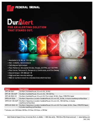 S244 DurAlert Flyer